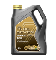 Масло моторное S-OIL 7 GOLD#9 A3/B4 5W40 синт.(4л)